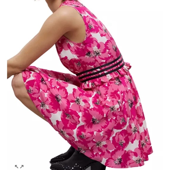 NWT The Kooples ‘Summer Party’Pink Floral Mini Dress - Picture 3 of 5